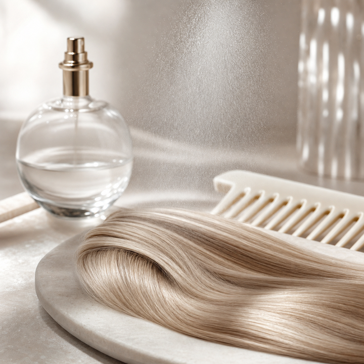 Editorial leave-in hair-care ritual