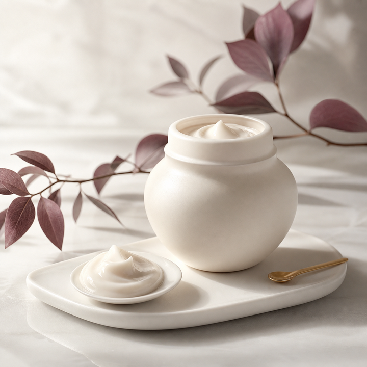 Editorial moisturizer skincare ritual